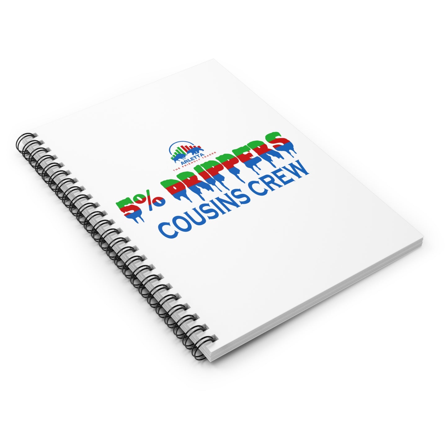 5% Drippers Cousins Crew Spiral Notebook