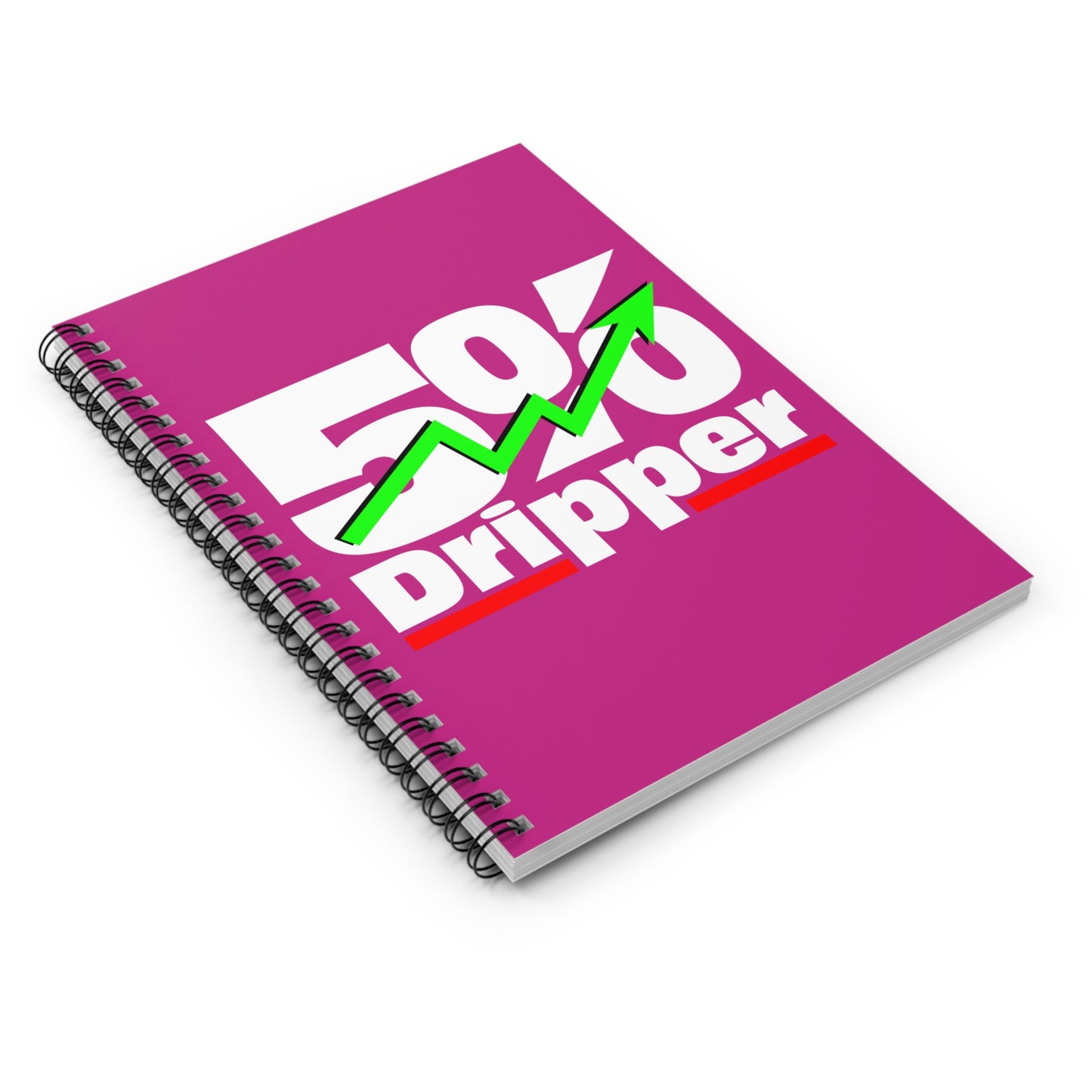 5% Dripper Spiral Notebook — Motivational Trading Notebook