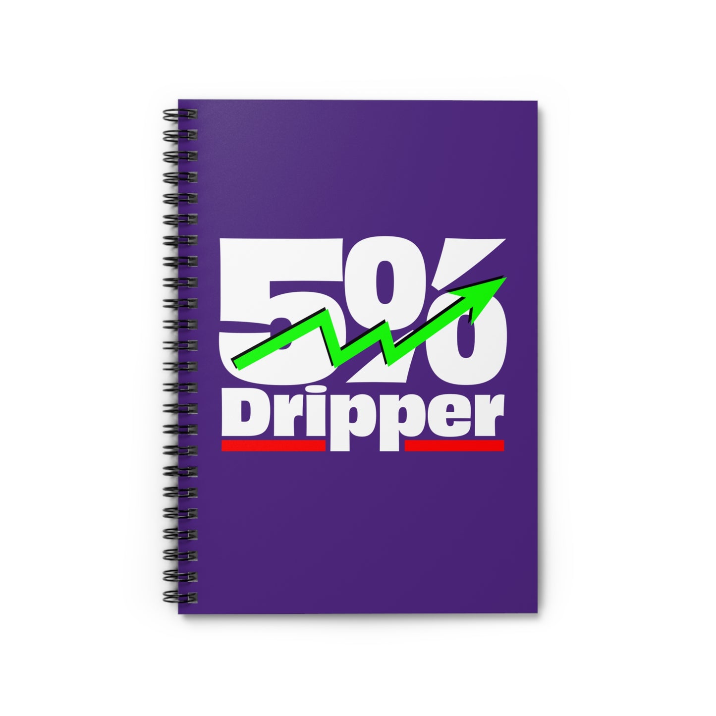5% Dripper Spiral Notebook — Motivational Trading Notebook