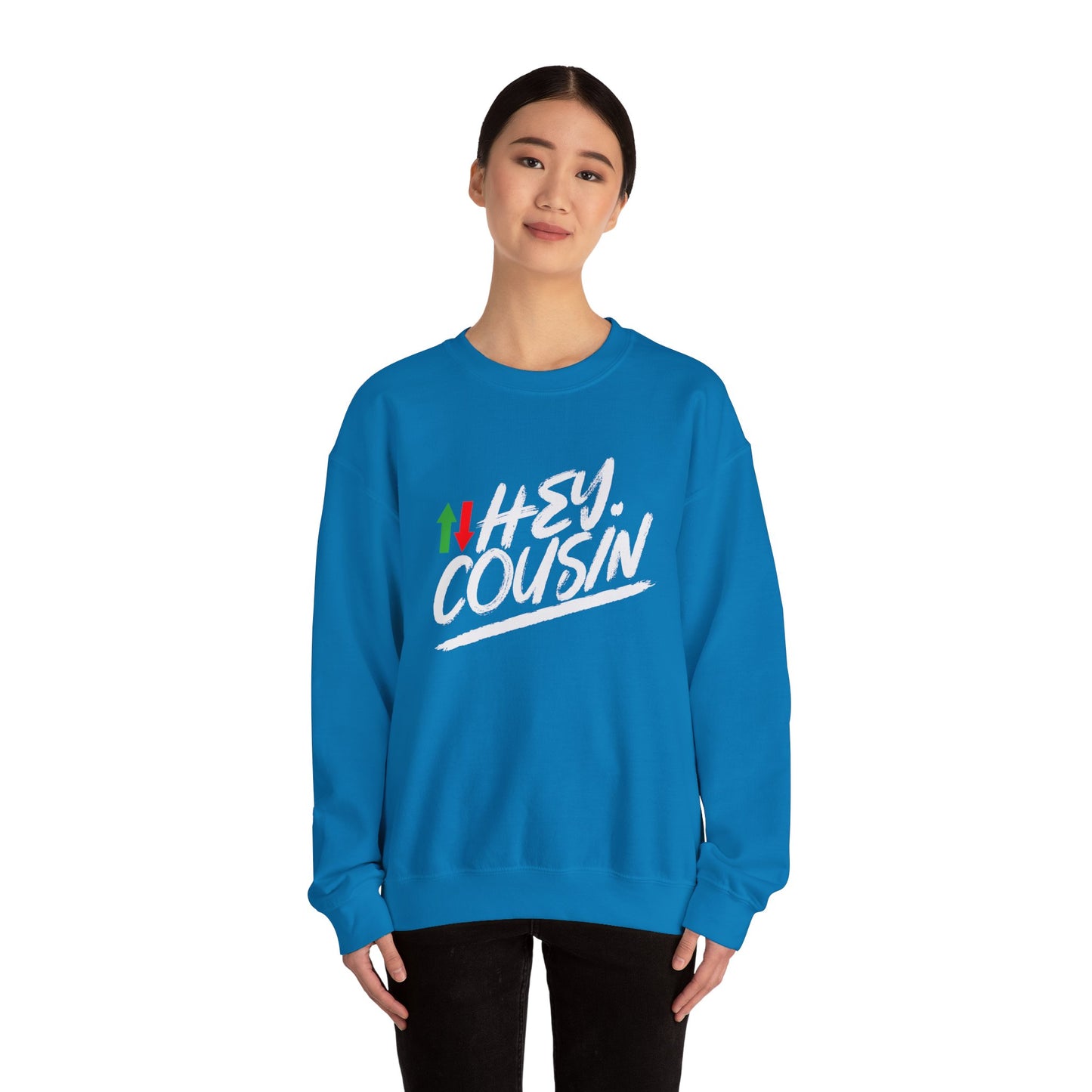 'Hey Cousin' Premium Sweatshirt | 5% Drippers Trading Community Crewneck