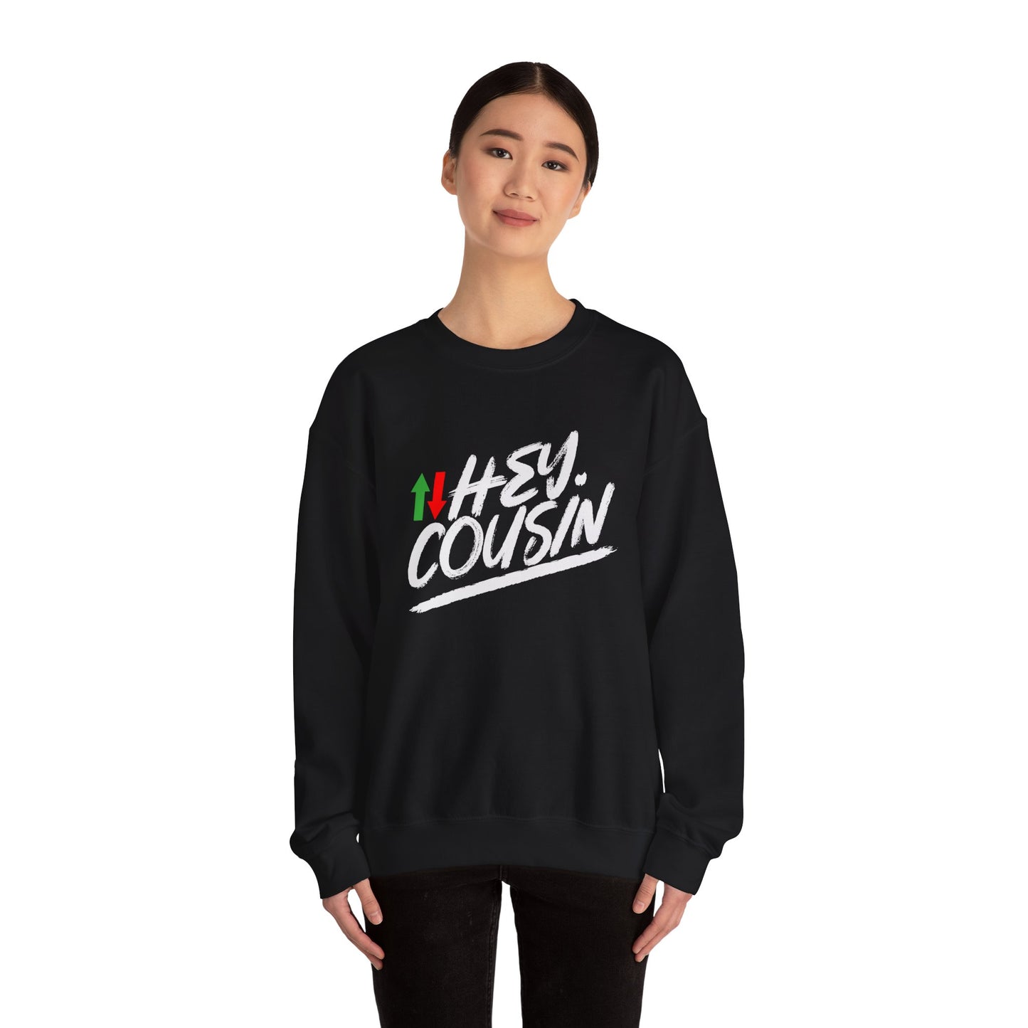 'Hey Cousin' Premium Sweatshirt | 5% Drippers Trading Community Crewneck