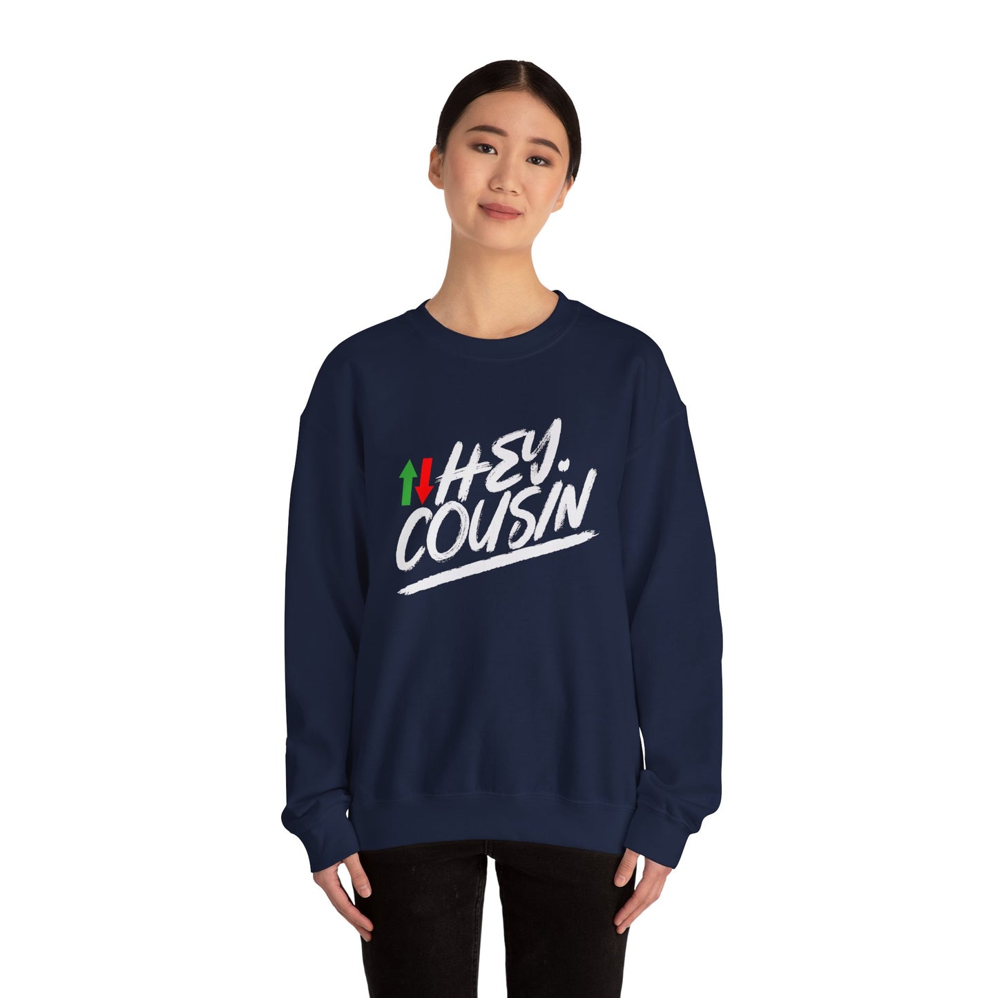 'Hey Cousin' Premium Sweatshirt | 5% Drippers Trading Community Crewneck
