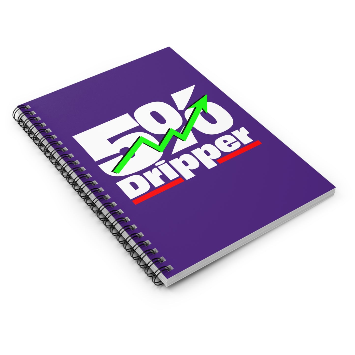 5% Dripper Spiral Notebook — Motivational Trading Notebook