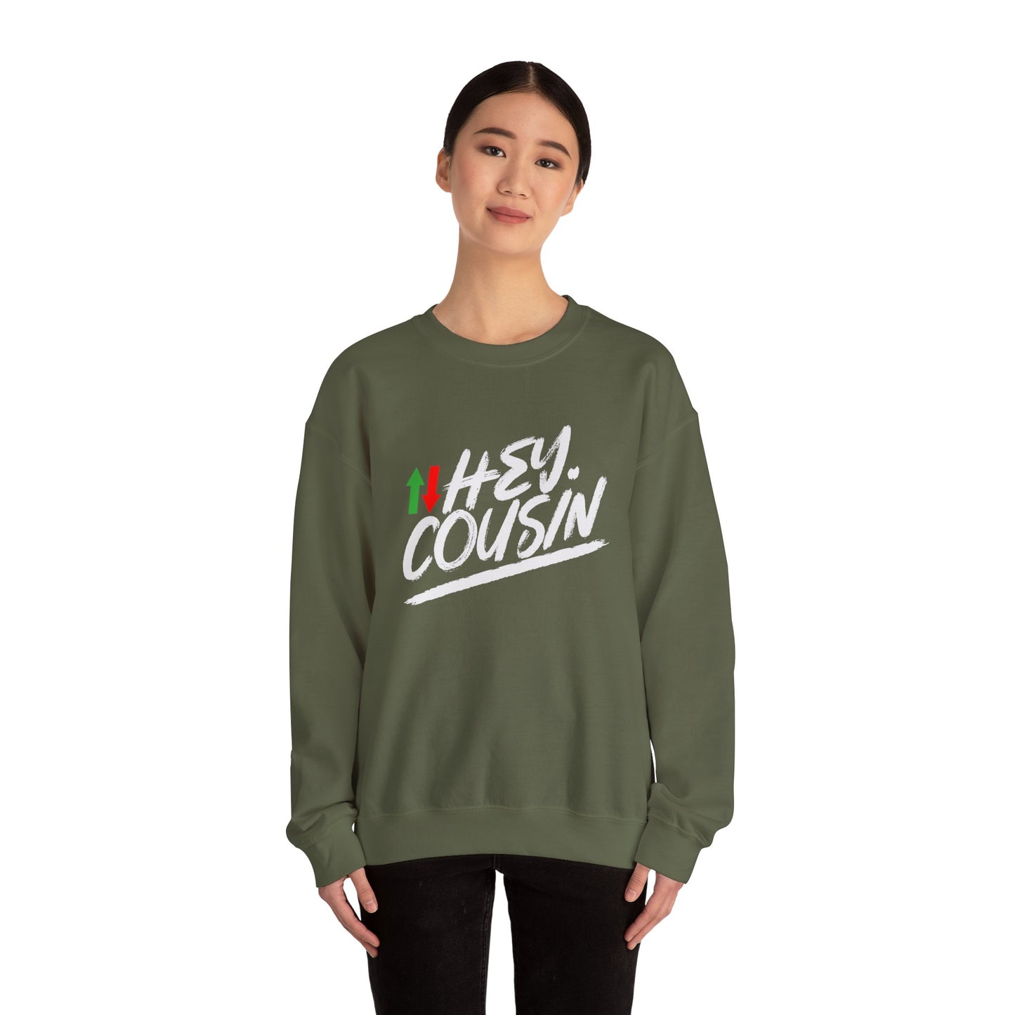 'Hey Cousin' Premium Sweatshirt | 5% Drippers Trading Community Crewneck