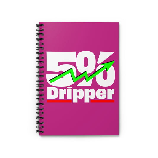 5% Dripper Spiral Notebook — Motivational Trading Notebook