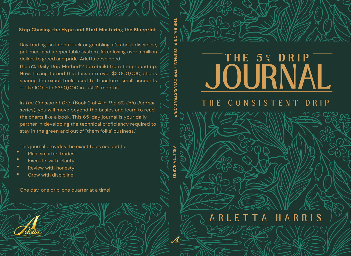 5% Drip Trading Journal | Financial Freedom Day Trader (Digital)